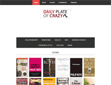 Tablet Screenshot of dailyplateofcrazy.com